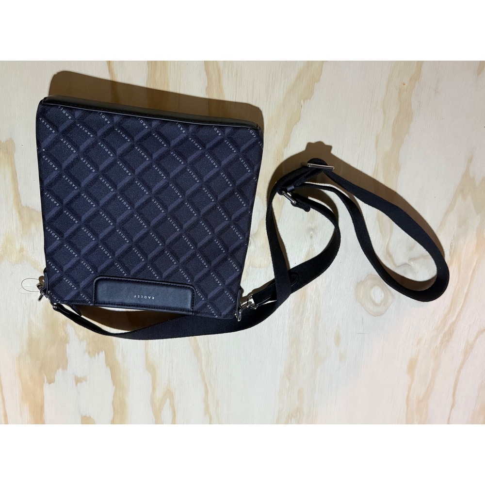 Radley London Black Jacquard Logo Crossbody Bag‎ Adjustable Strap